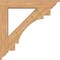 Ekena Millwork Merced Traditional Smooth Bracket w/ Offset Brace, Western Red Cedar, 7 1/2"W x 42"D x 42"H BKT0806X42X42MRC01SWR - alternate 3